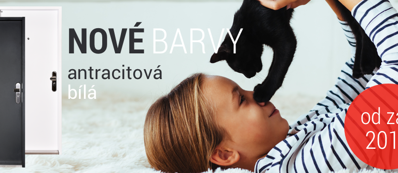 Nové barvy v nabídce dveří: antracitová a bílá
